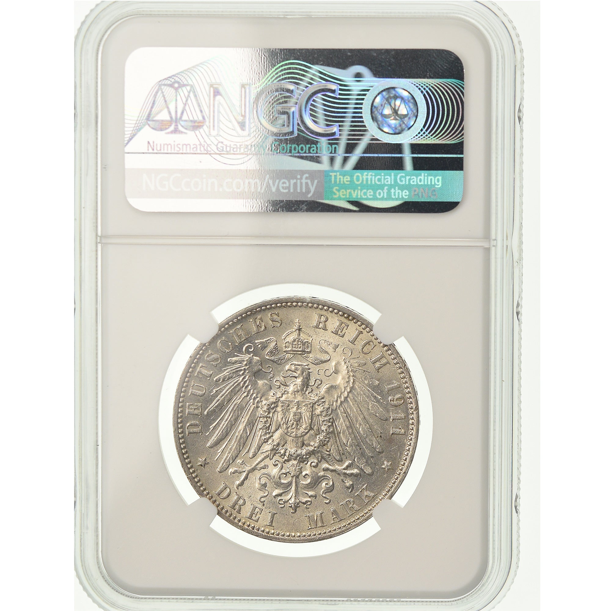 Moneta, Stati tedeschi, SAXONY-ALBERTINE, Friedrich August III, 3 Mark, 1911
