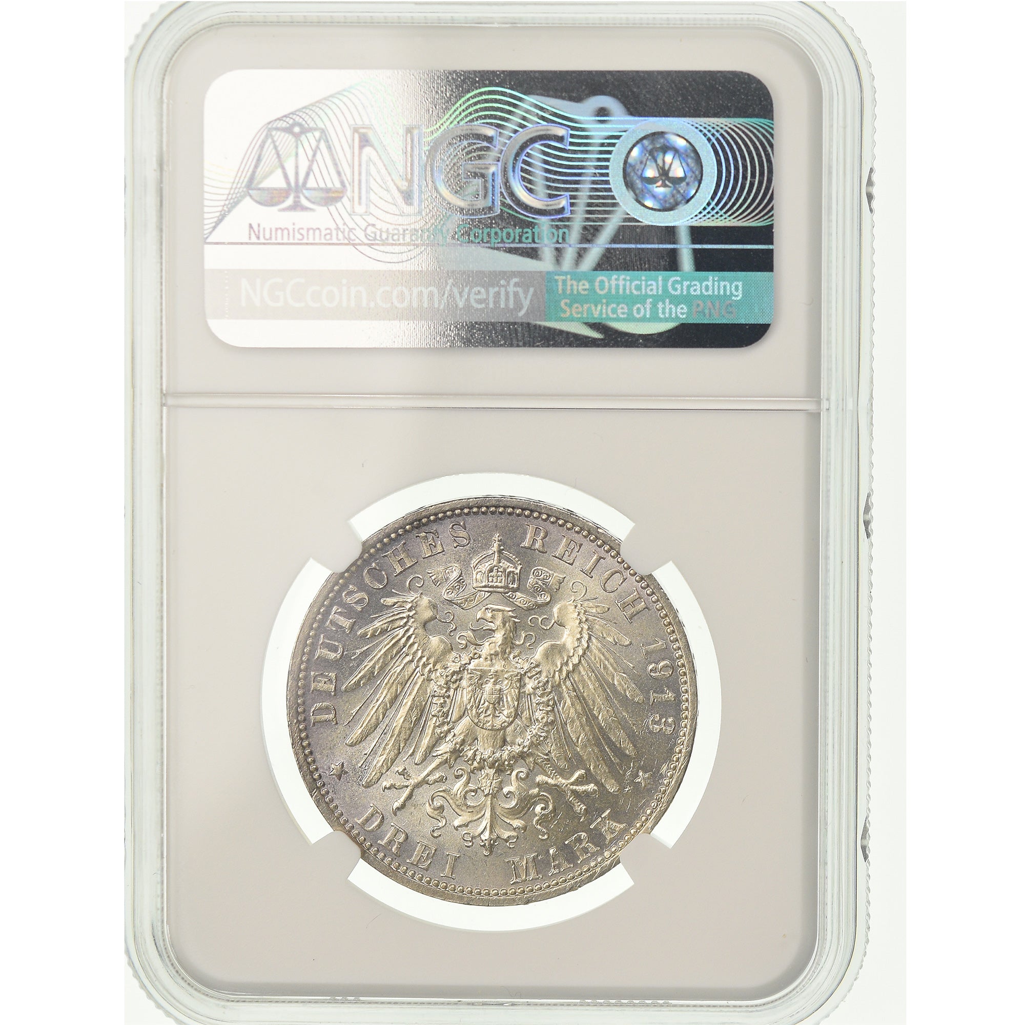 Münze, Deutsch Staaten, SAXONY-ALBERTINE, Friedrich August III, 3 Mark, 1913