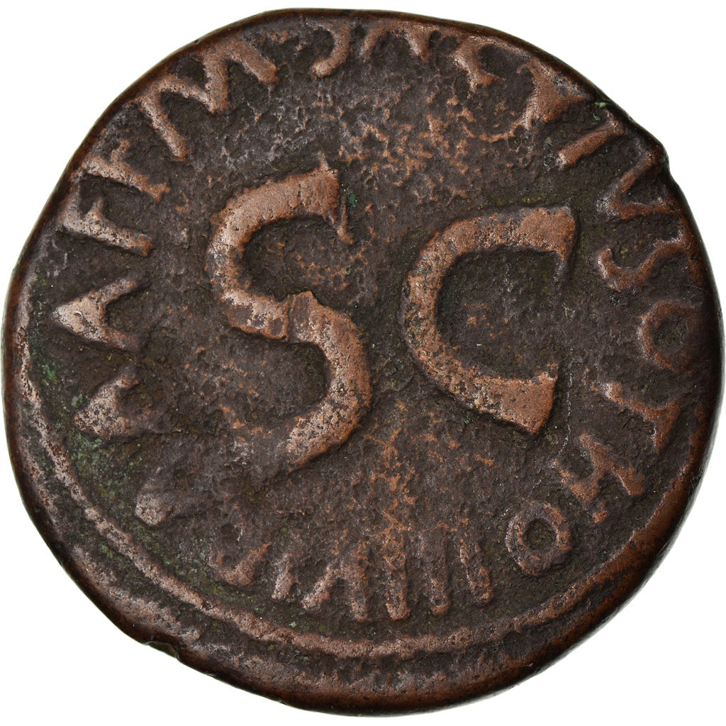 Moneda, Augustus, As, Rome, BC+, Cobre, RIC:431 var.