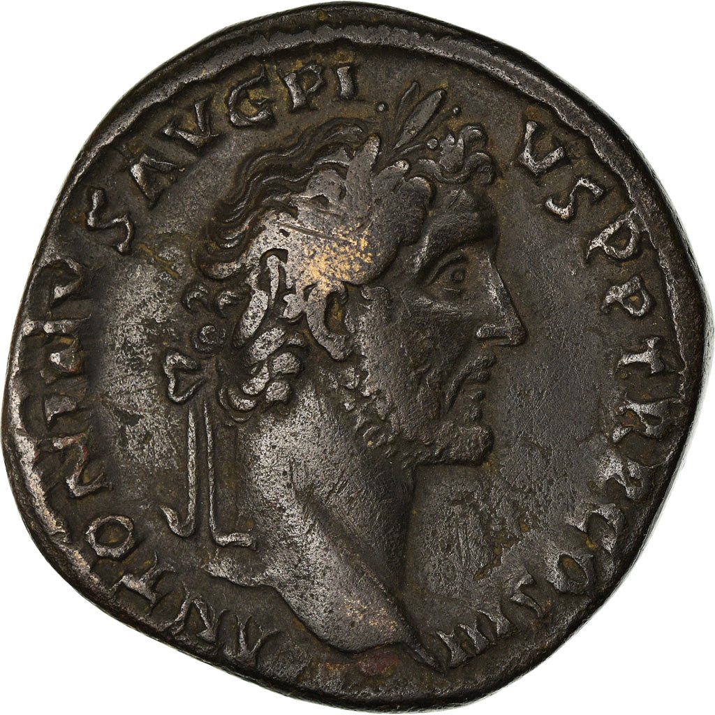 Moneta, Antoninus Pius, Sesterzio, 141-143, Roma, BB, Bronzo, RIC:616