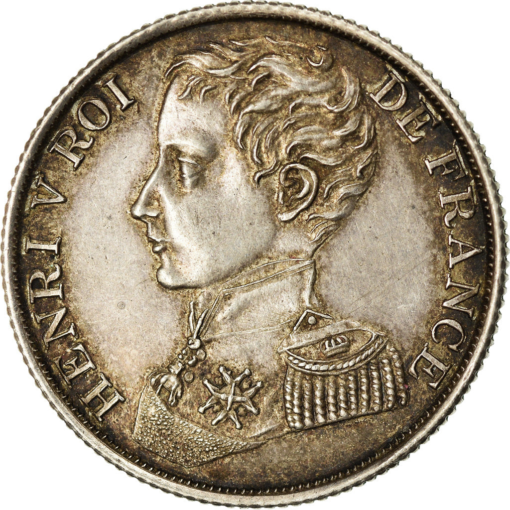 Moneda, Francia, Henri V, Franc, 1831, EBC, Plata, KM:28.2, Gadoury:451