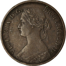 Moneta, Gran Bretagna, Victoria, Farthing, 1861, BB, Bronzo, KM:747.2