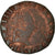 Moneta, Francja, Henri III, Double Tournois, Undated, Bourges, F(12-15), Miedź