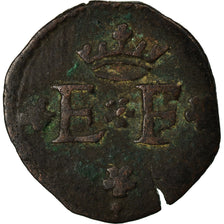 Monnaie, Italie, SAVOY, Emmanuel-Philibert, 1/4 Sol, 1553-1580, TB+, Cuivre