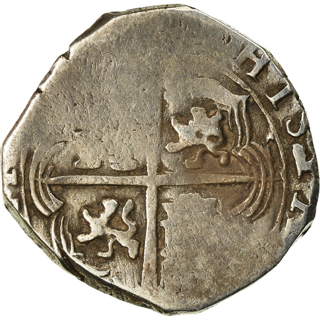 Moneta, Spagna, Philip IV, Real, Seville, COB, MB+, Argento