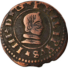 Coin, Spain, Philip IV, 16 Maravedis, VF(20-25), Copper