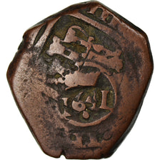 Moneda, España, Philip IV, 8 Maravedis, 1641, BC+, Cobre