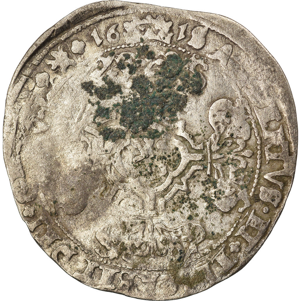 Moneta, Paesi Bassi Spagnoli, TOURNAI, Albert & Isabella, 3 Patards, 1618/7