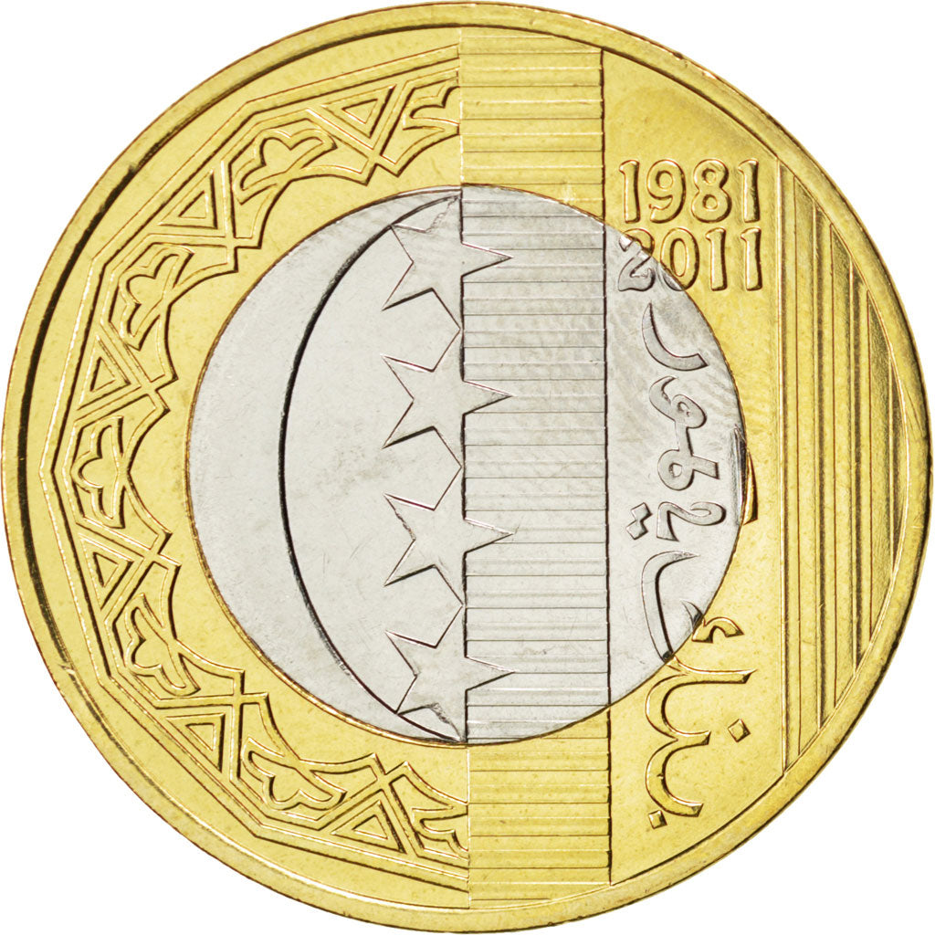 Comore, 250 Francs, 2013, SPL, Bimetallico, KM:New