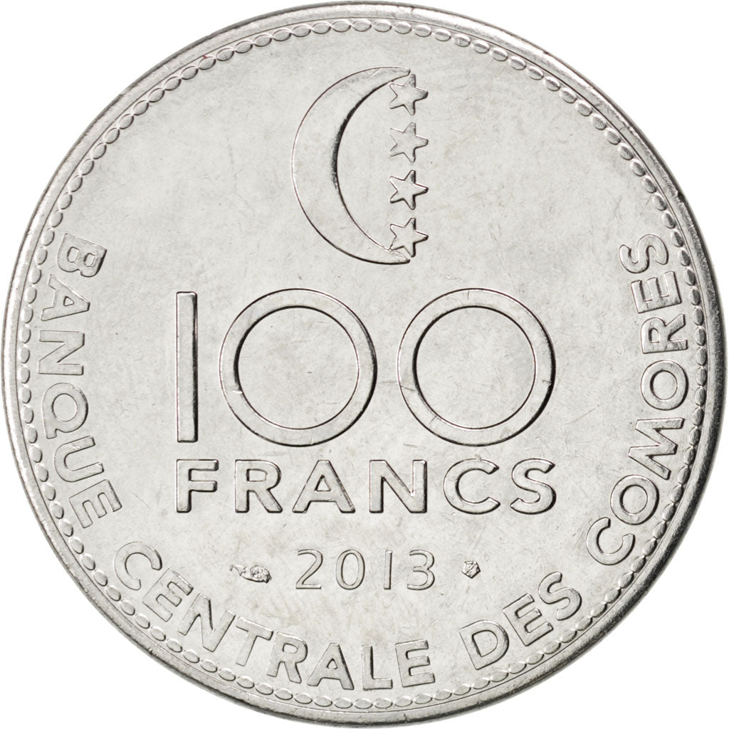 Comoros, 100 Francs, 2013, KM #New, MS(63), Cupro-nickel, 8.09