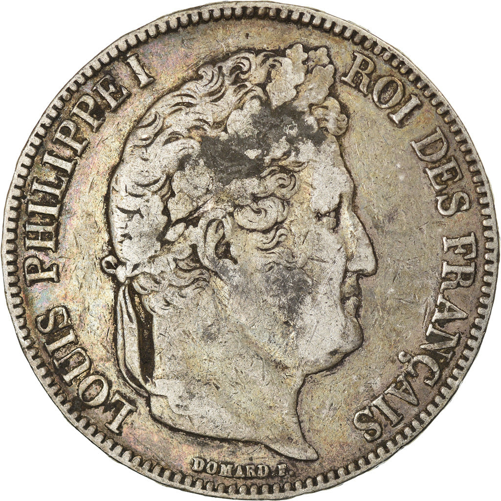 Coin, France, Louis-Philippe, 5 Francs, 1834, Bayonne, VF(30-35), Silver