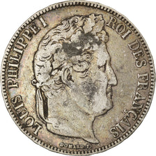 Coin, France, Louis-Philippe, 5 Francs, 1834, Bayonne, VF(30-35), Silver