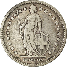 Coin, Switzerland, 2 Francs, 1875, Bern, VF(30-35), Silver, KM:21