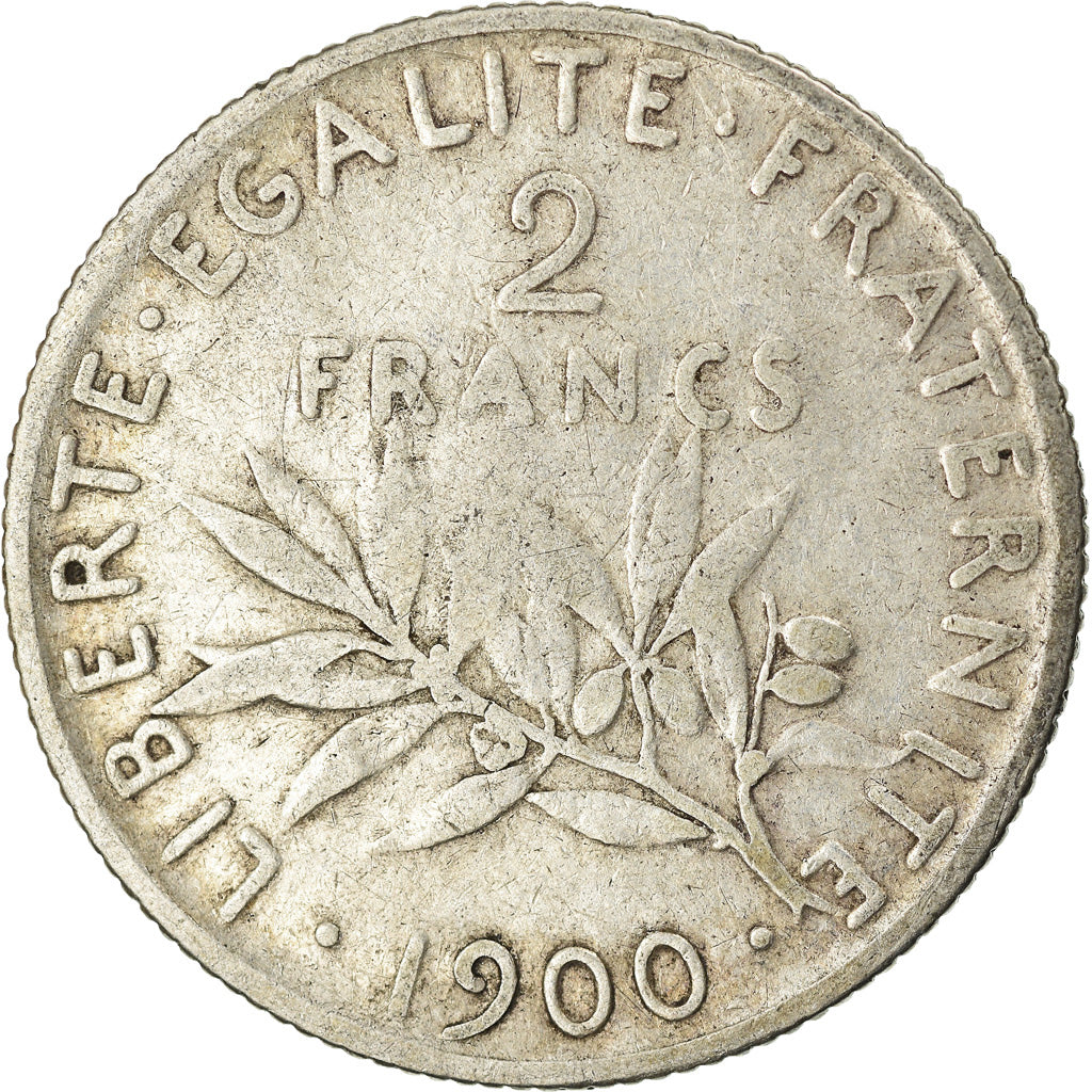 Monnaie, France, Semeuse, 2 Francs, 1900, Paris, TB, Argent, KM:845.1