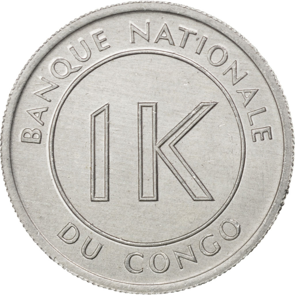 CONGO, DEMOCRATIC REPUBLIC, Likuta, 1967, KM #8, MS(63), Aluminum, 20.9, 1.25