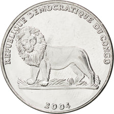 CONGO, DEMOCRATIC REPUBLIC, Franc, 2004, KM #156, MS(63), Nickel Clad Steel,...