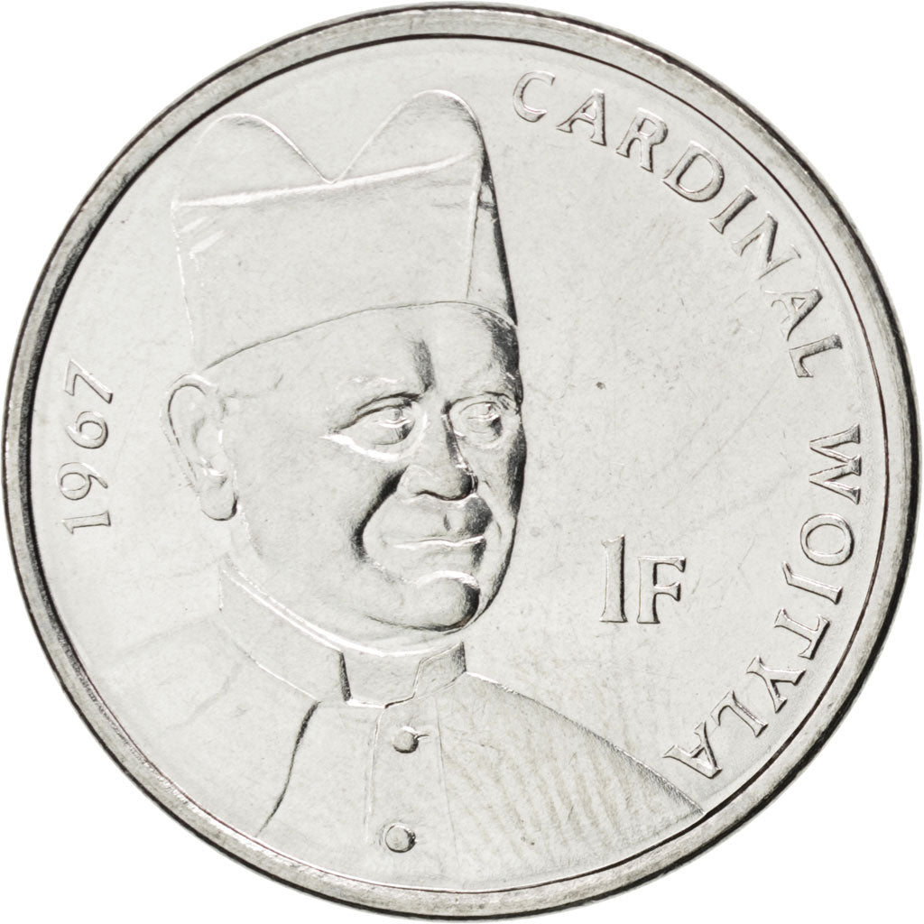 CONGO, DEMOCRATIC REPUBLIC, Franc, 2004, KM #157, MS(63), Nickel Clad Steel,...