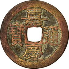 Munten, China, EMPIRE, Chia-ch'ing, Cash, 1796-1820, Kuangtung, ZF, Cast Brass