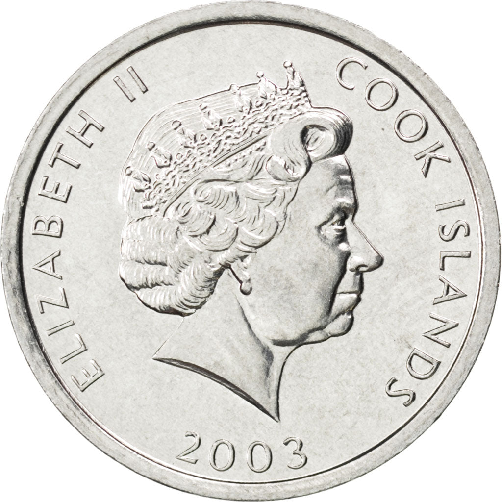 Coin, Cook Islands, Elizabeth II, Cent, 2003, MS(63), Aluminum, KM:421