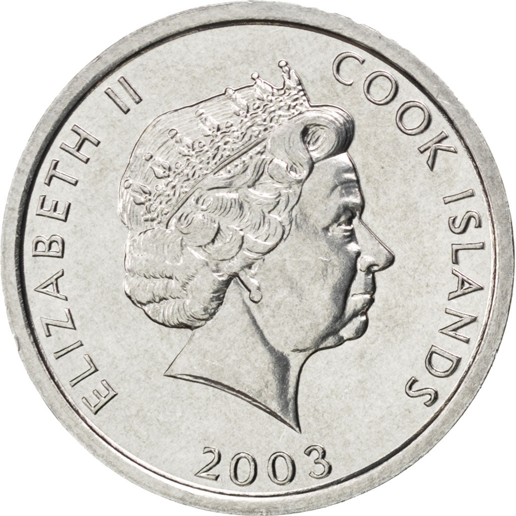 Coin, Cook Islands, Elizabeth II, Cent, 2003, MS(63), Aluminum, KM:422