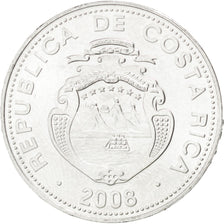 COSTA RICA, 5 Colones, 2008, KM #227b, MS(63), Aluminum, 21.4, 0.89
