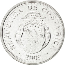 Coin, Costa Rica, 10 Colones, 2008, MS(63), Aluminum, KM:228b