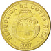 Coin, Costa Rica, 25 Colones, 2007, MS(63), Brass plated steel, KM:229