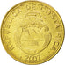 Moneda, Costa Rica, 50 Colones, 2007, SC, Latón chapado en acero, KM:231.1b