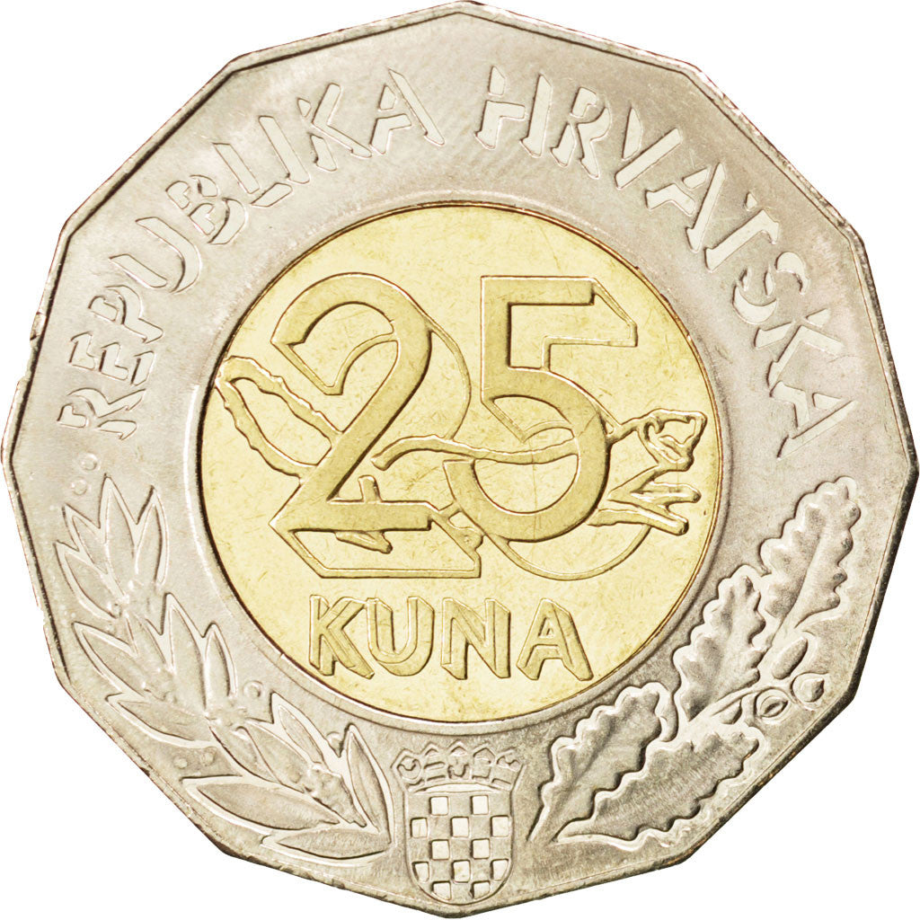 Coin, Croatia, 25 Kuna, 2013, MS(63), Bimetallic, KM:New