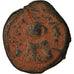 Moeda, Arab-Byzantine, Fals, 685-692, Hims (Emesa), VF(30-35), Bronze