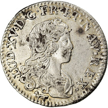 Münze, Frankreich, Louis XV, Livre d'argent fin (20 sols), 20 Sols, 1/6 ECU