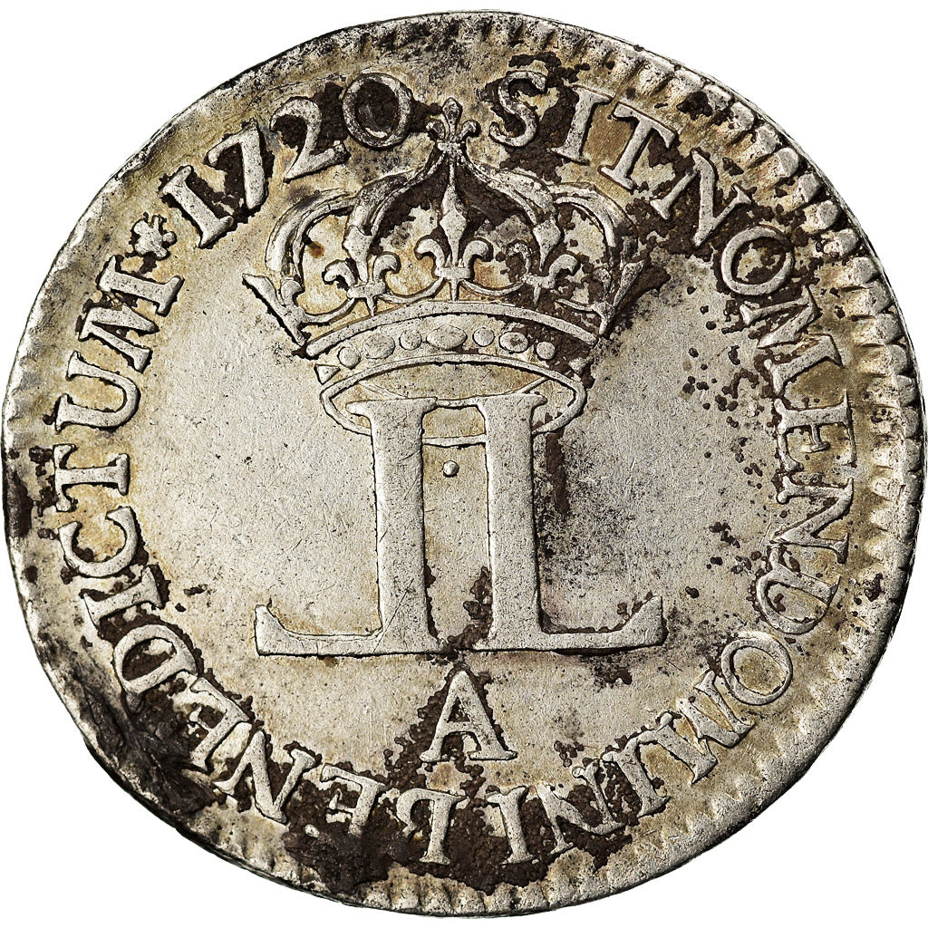 Münze, Frankreich, Louis XV, Livre d'argent fin (20 sols), 20 Sols, 1/6 ECU