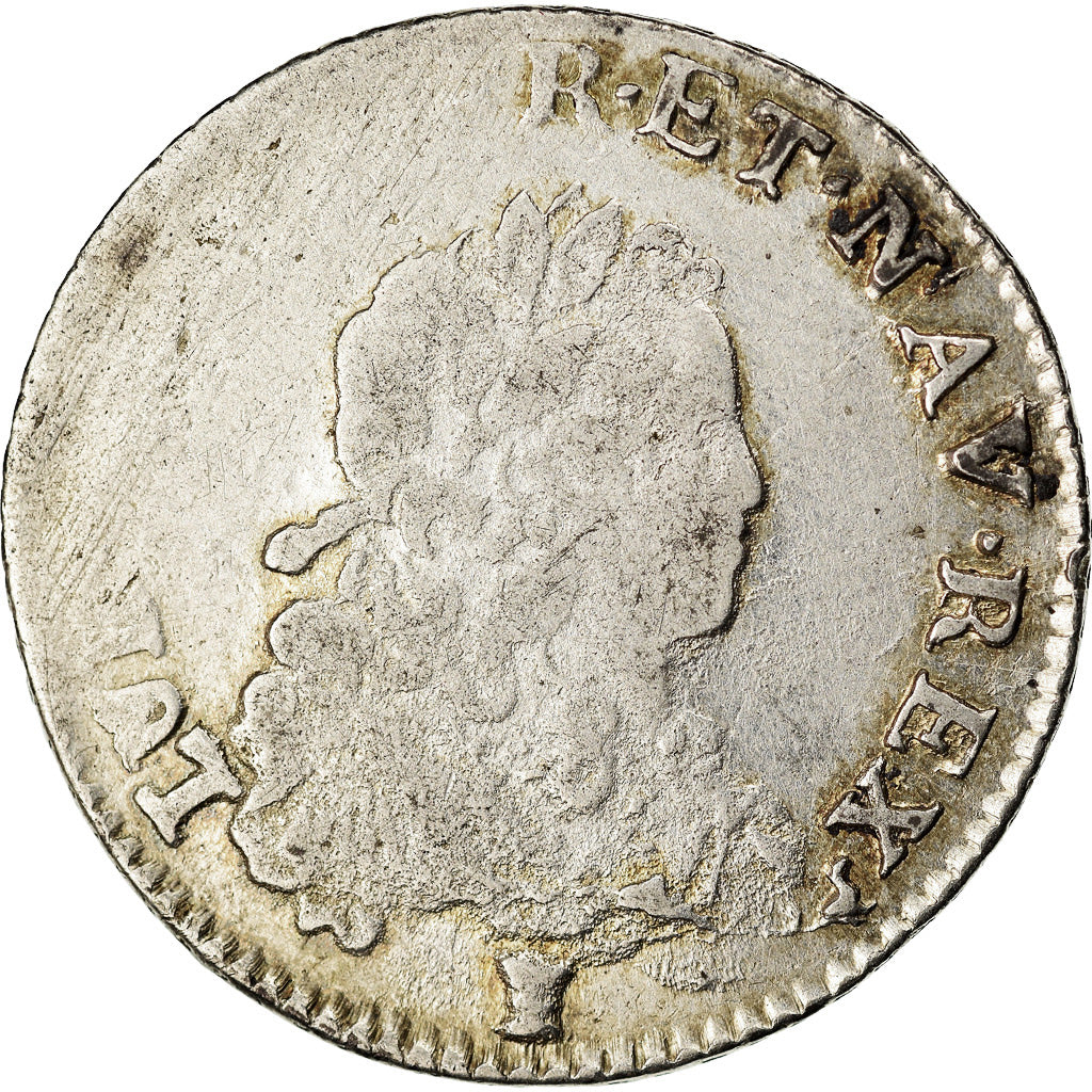 Münze, Frankreich, Louis XV, 1/3 Écu de France, 1/3 Ecu, 1721, Rennes, S+