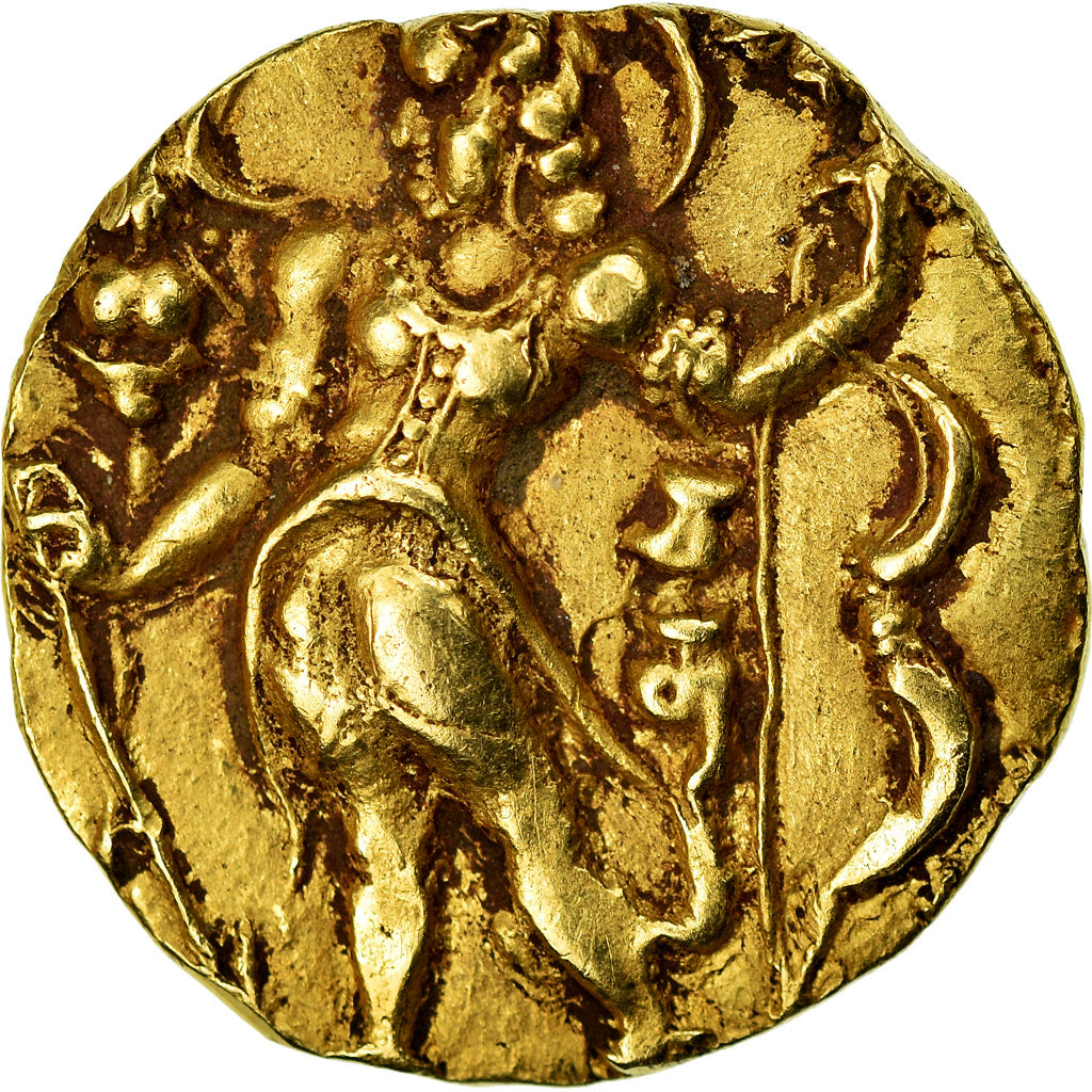 Coin, Gupta Empire, Candragupta II, Stater, 380-414, AU(50-53), Gold