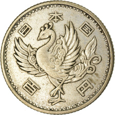 Moneta, Giappone, Hirohito, 100 Yen, 1957, BB, Argento, KM:77