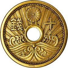 Coin, Japan, Hirohito, 10 Sen, 1939, AU(55-58), Aluminum-Bronze, KM:58