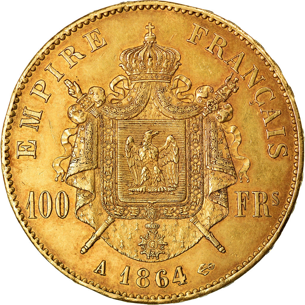 Münze, Frankreich, Napoleon III, Napoléon III, 100 Francs, 1864, Paris, SS+