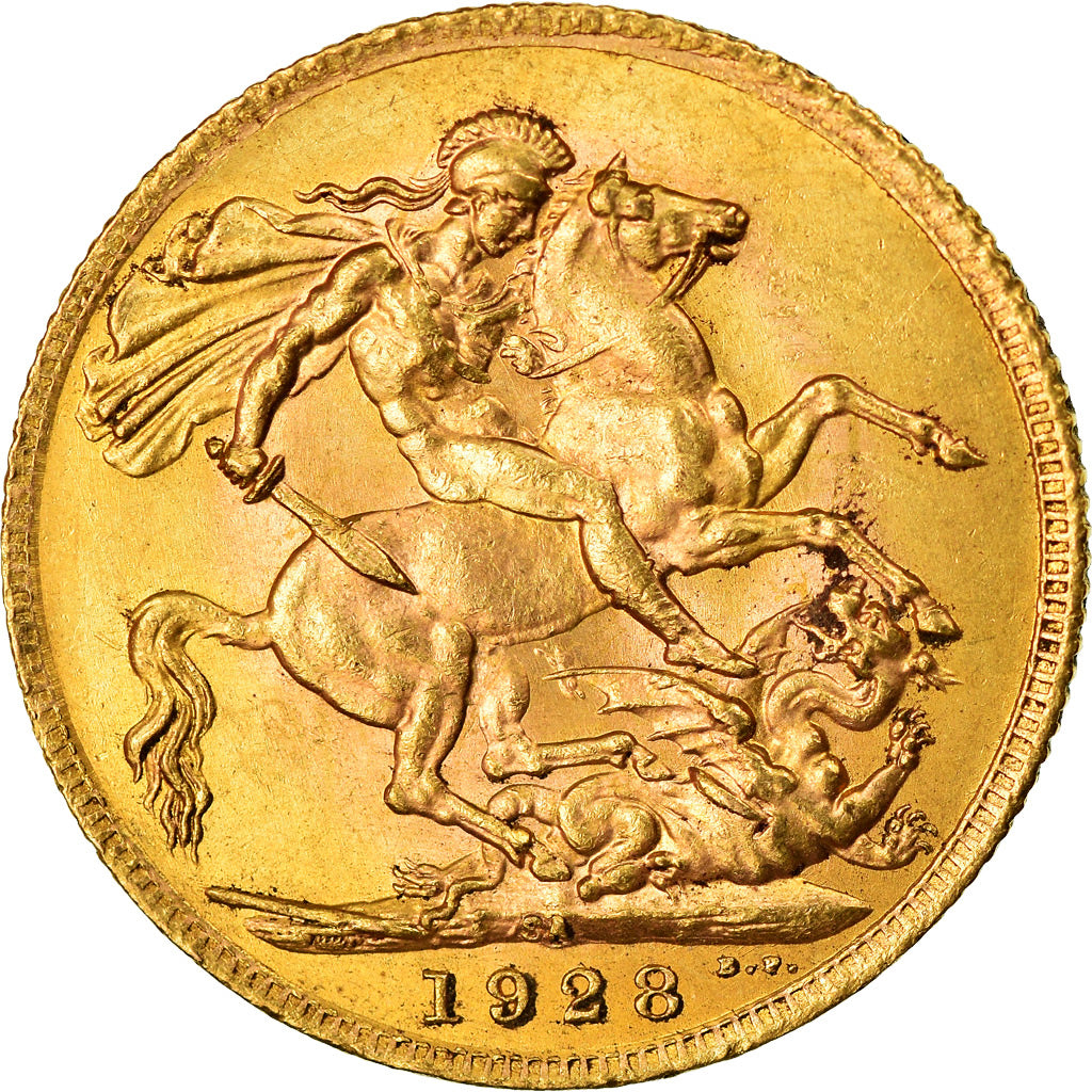 Moneta, Sudafrica, George V, Sovereign, 1928, Pretoria, SPL-, Oro, KM:21