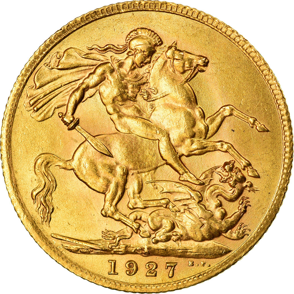 Moneta, Sudafrica, George V, Sovereign, 1927, Pretoria, SPL-, Oro, KM:21