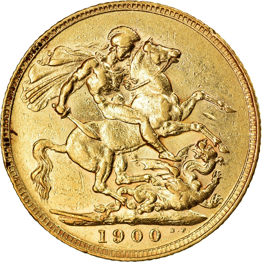 Monnaie, Grande-Bretagne, Victoria, Sovereign, 1900, Londres, TTB+, Or, KM:785