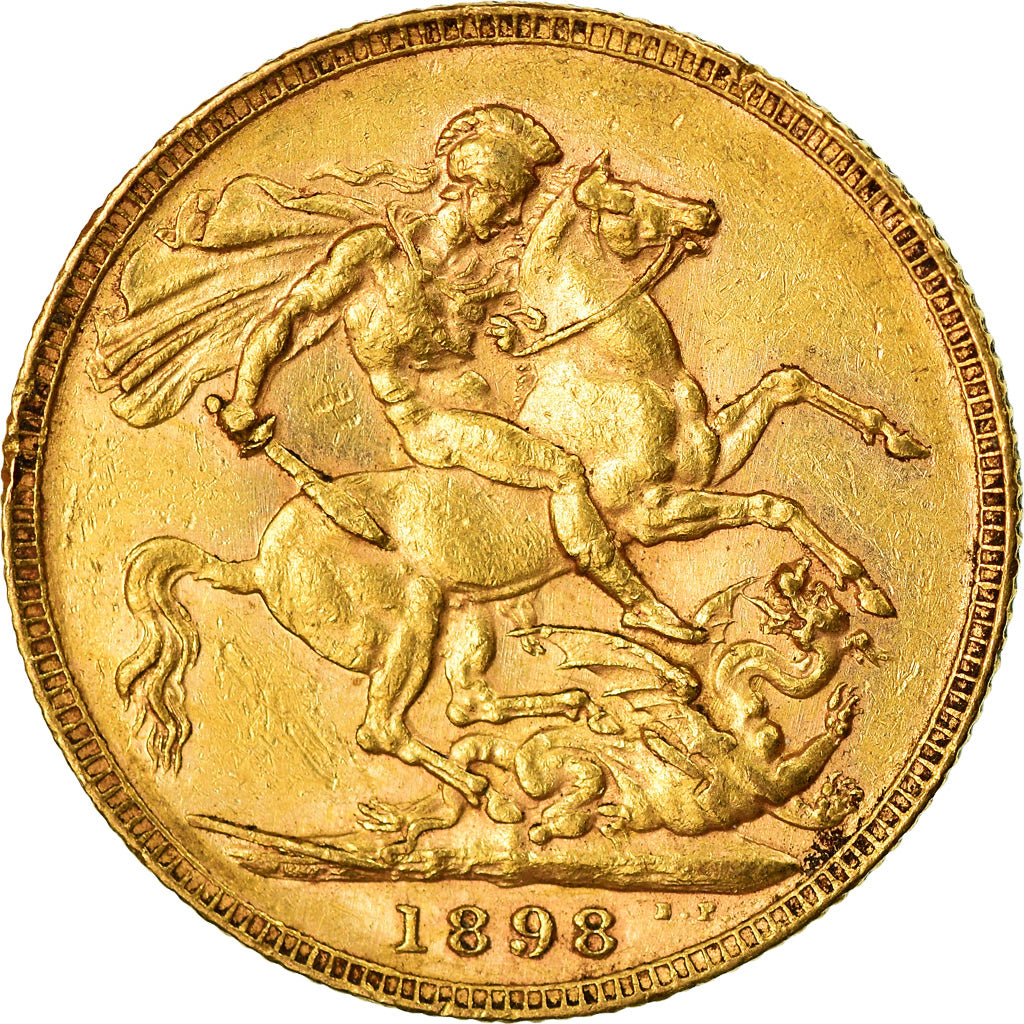 Monnaie, Grande-Bretagne, Victoria, Sovereign, 1898, Londres, SUP, Or, KM:785