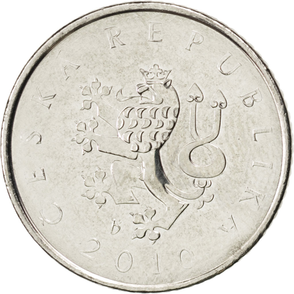 Coin, Czech Republic, Koruna, 2010, MS(63), Nickel plated steel, KM:7
