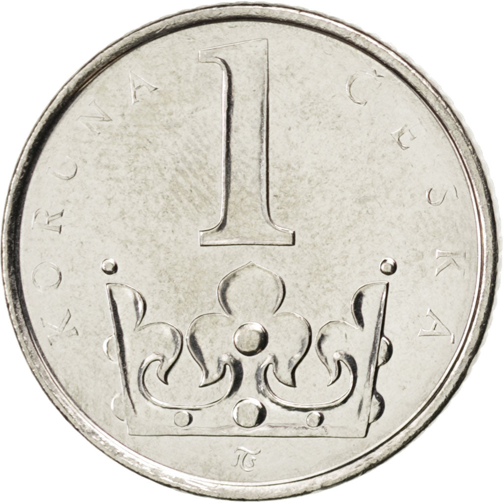 Coin, Czech Republic, Koruna, 2010, MS(63), Nickel plated steel, KM:7