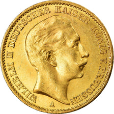 Moneda, Estados alemanes, PRUSSIA, Wilhelm II, 20 Mark, 1913, Berlin, EBC, Oro