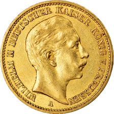Moneda, Estados alemanes, PRUSSIA, Wilhelm II, 20 Mark, 1895, Berlin, EBC, Oro