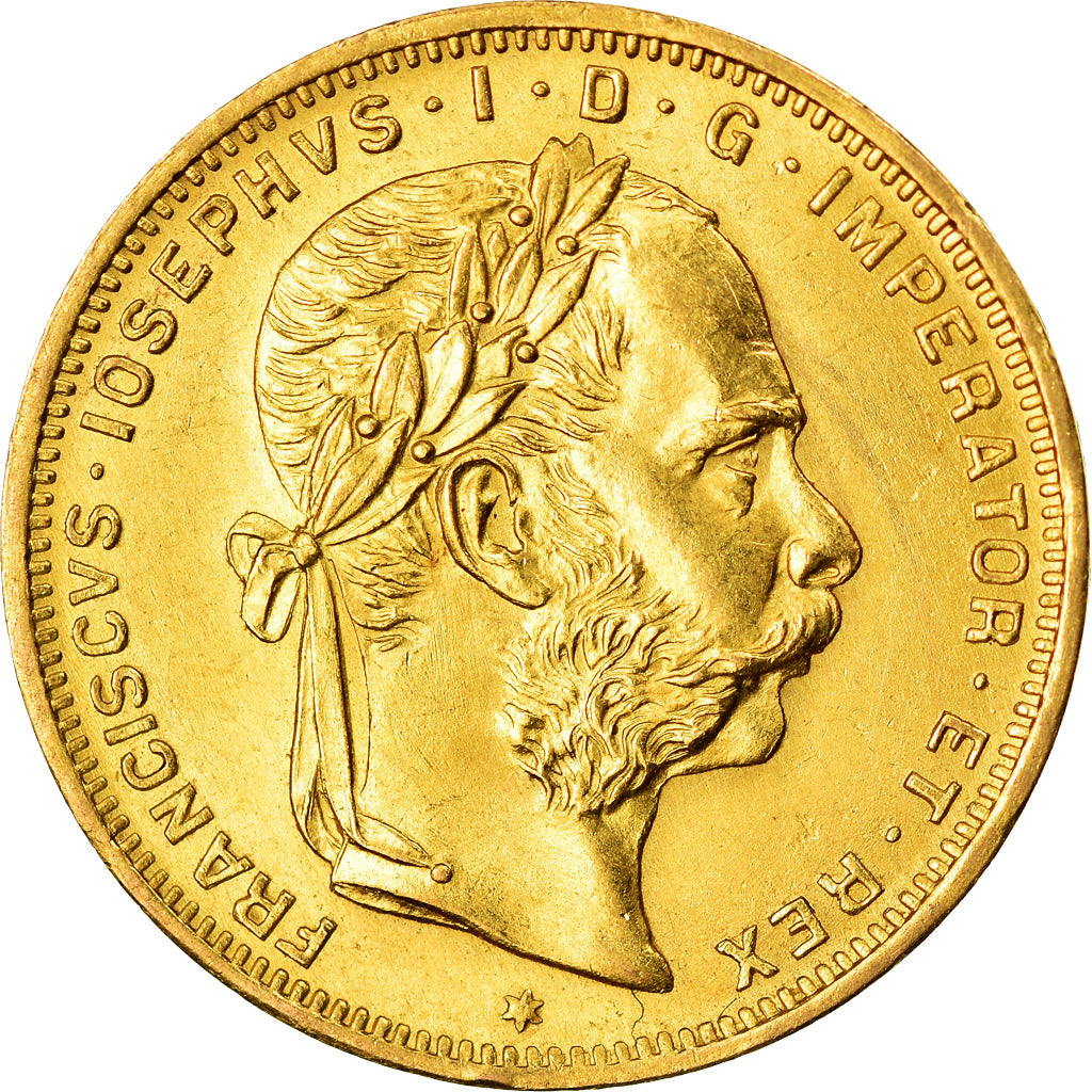 Moneta, Austria, Franz Joseph I, 8 Florins-20 Francs, 1892, SPL, Oro, KM:2269