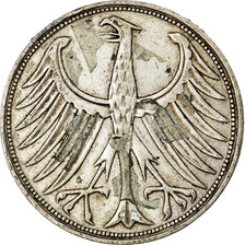 Münze, Bundesrepublik Deutschland, 5 Mark, 1951, Stuttgart, S+, Silber