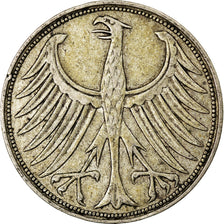 Coin, GERMANY - FEDERAL REPUBLIC, 5 Mark, 1951, Munich, EF(40-45), Silver