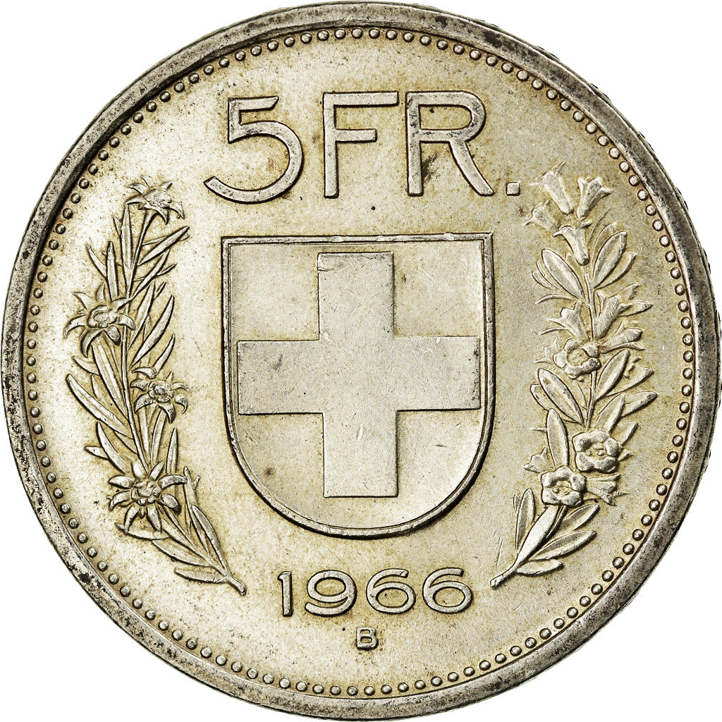 Monnaie, Suisse, 5 Francs, 1966, Bern, TTB+, Argent, KM:40