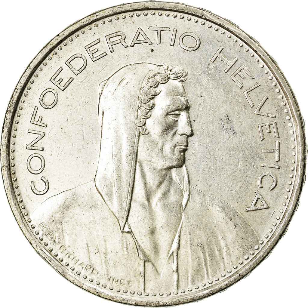 Münze, Schweiz, 5 Francs, 1966, Bern, VZ, Silber, KM:40
